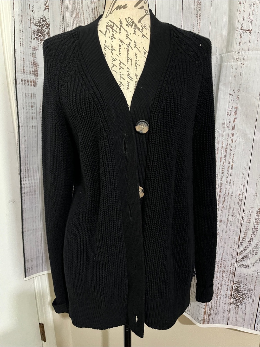 GAP Women's Navy Blue Ribbed Cardigan